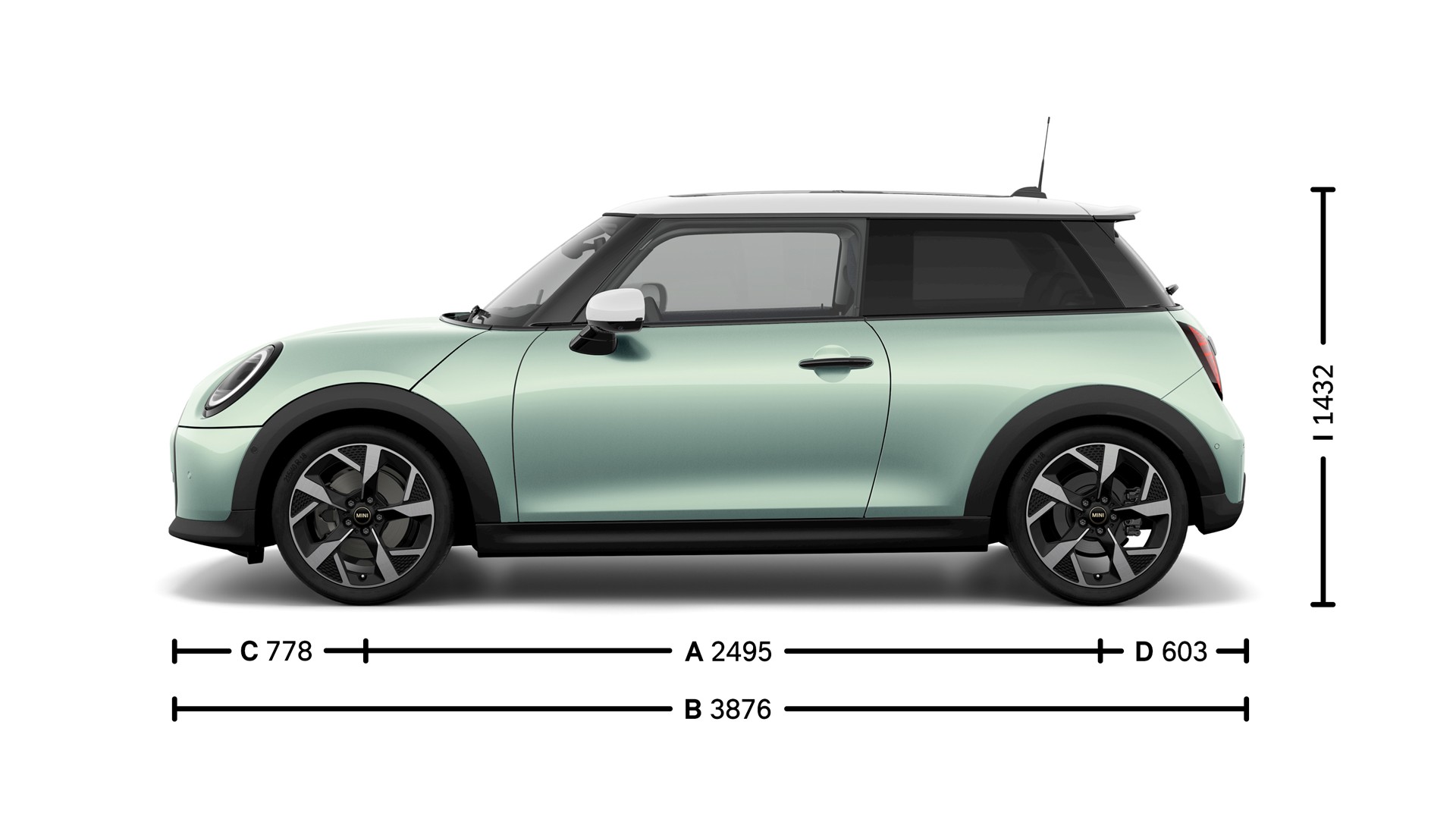 MINI Cooper 3-дверный – размеры – вводное изображение